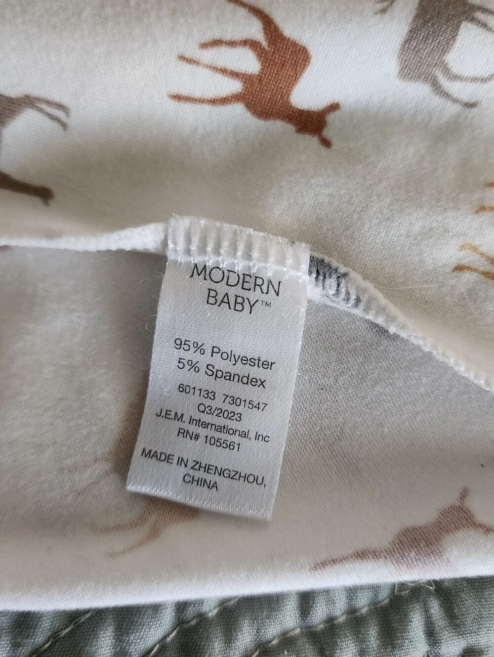 Modern Baby Deer Print Baby Swaddle Soft Blanket